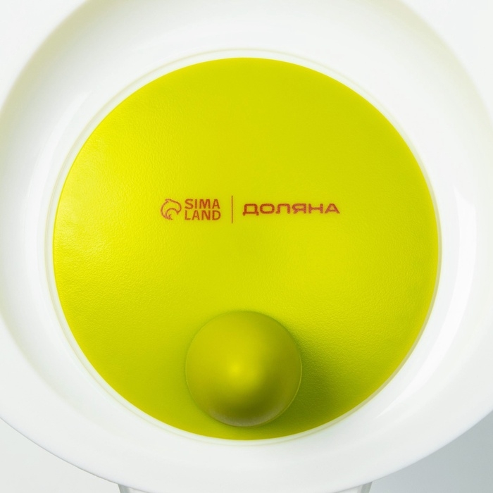 Центрифуга для сушки зелени Доляна Fresh cook, 2 л, пластик, цвет белый/зелёный Центрифуга для сушки зелени Доляна Fresh cook, 2 л, пластик, цвет белый/зелёный