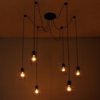 Светильник 2542/6 E27 40Вт черный