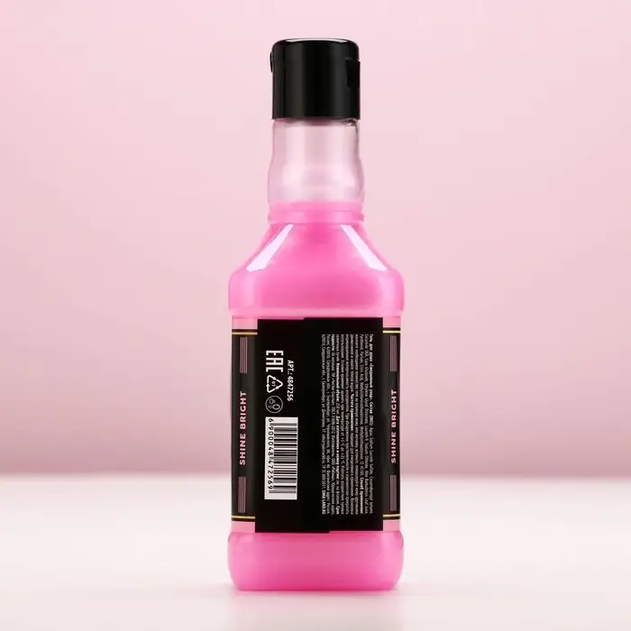 Гель для душа виски Keep calm and think pink, 250 мл, аромат розового вина, Чистое счастье