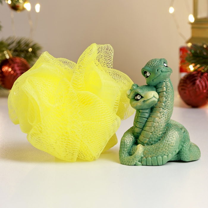 Набор в консервной банке Набор в консервной банке "Счастья в новом году" мыло + мочалка