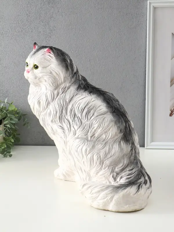 Копилка "Котёнок белый", 33,5х44,5х24 см