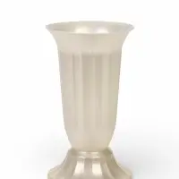 Ваза для цветов, 1 л, d=14 см, h=24 см, пластиковая, белая
