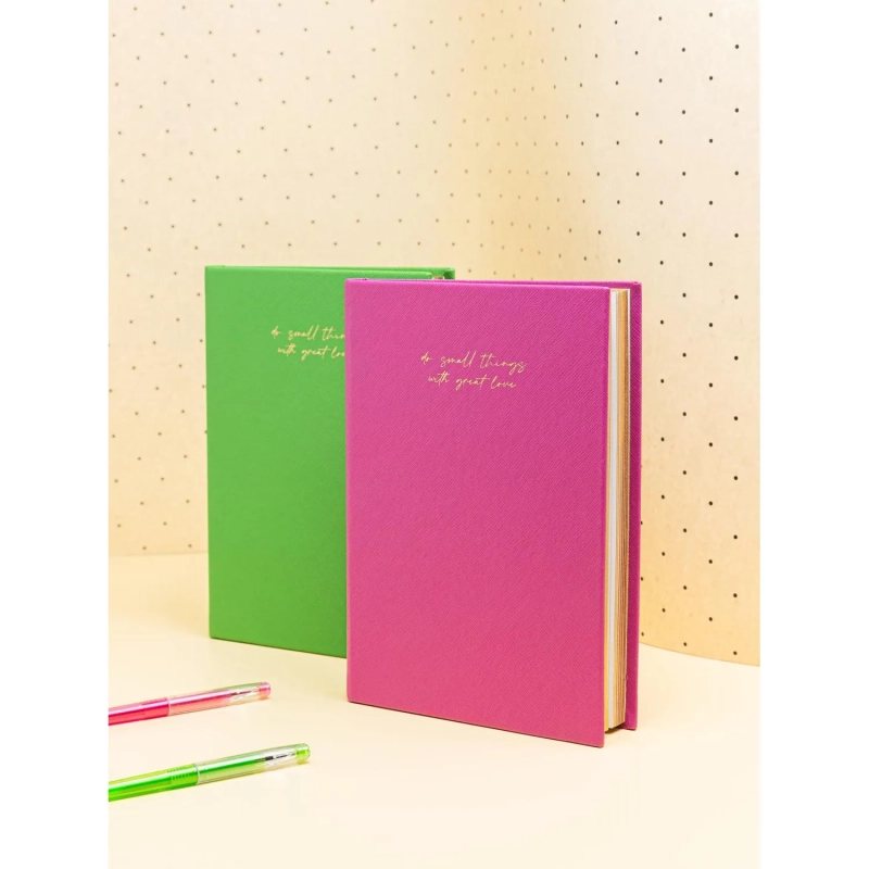 Ежедневник недатированный зеленый, А5 136 л., Do small things, ATTACHE