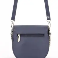 Сумка женская мессенджер TEXTURA на клапане, 17&times;10&times;18 см, синяя