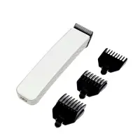 Машинка для стрижки Luazon LTRI-21, 3 Вт, 3 насадки, LED-индикатор, от АКБ, белая