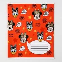 Тетрадь в клетку 12 листов, 5 видов МИКС, обложка мелованный картон, &laquo;Минни Маус&raquo;