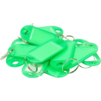 Бирки для ключей 10 шт/уп, зеленая