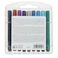 Фломастеры 18 цветов BRIGHT COLORS JUMBO, утолщенные, в пластиковом пенале