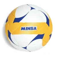 Волейбольный мяч Minsa VB500 DMS, машинная сшивка, 18 панелей, размер 5