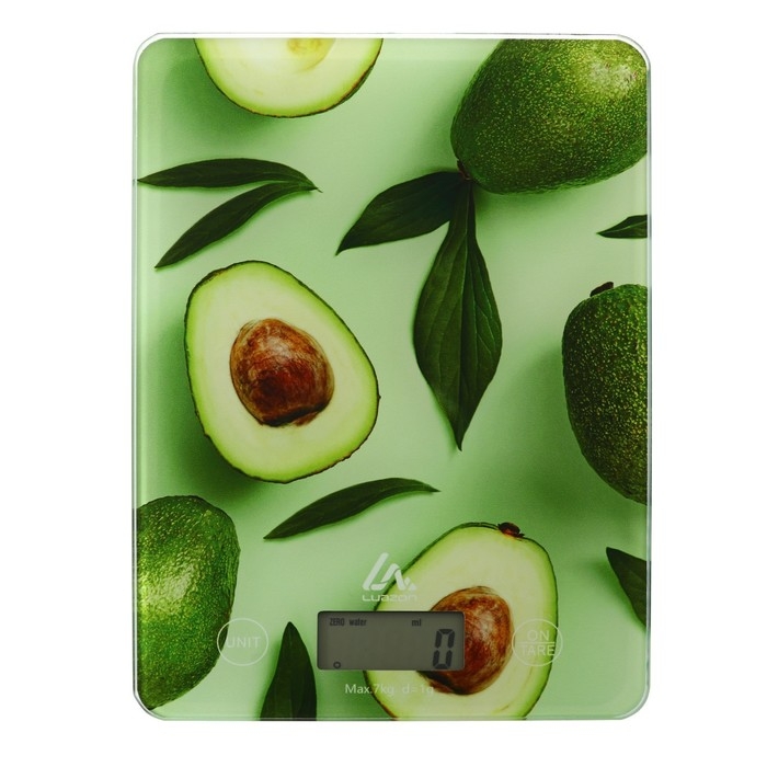 Весы кухонные Luazon LVK-501  Весы кухонные Luazon LVK-501 "Авокадо", электронные, до 7 кг