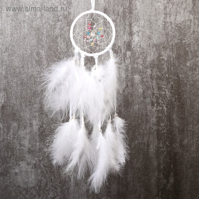 Ловец снов Ловец снов "Паутинка с жемчужинами" d=11 см МИКС 40 см