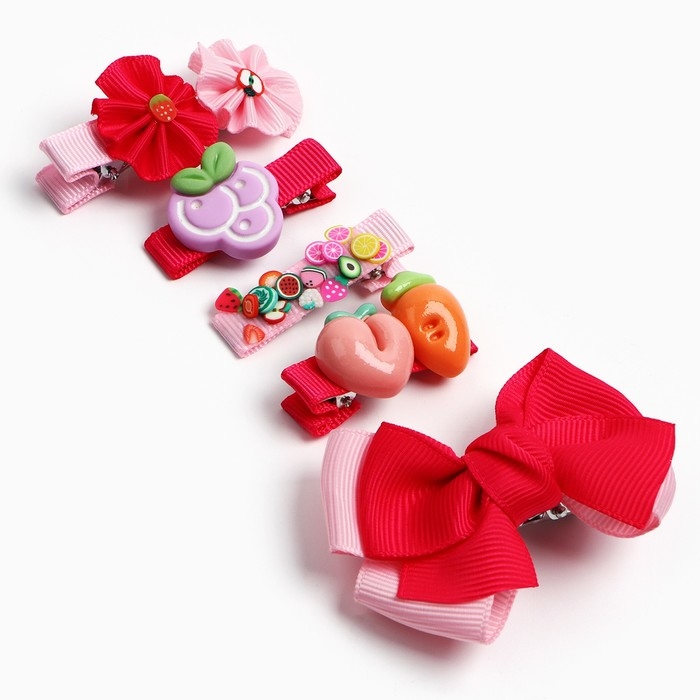 Набор заколок для волос 5 шт, зажим, Принцессы