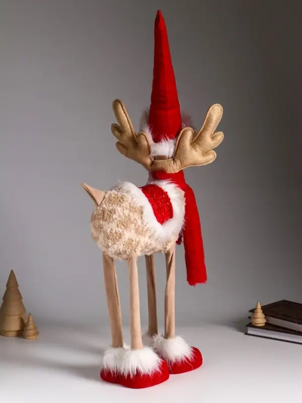 Кукла интерьерная Кукла интерьерная "Золотой лосик в красном колпаке" 26х15х60 см