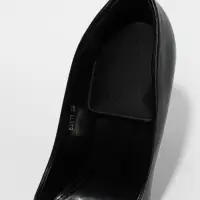 Подпяточники для обуви, клеевая основа, 8&times;6 см, пара, чёрные