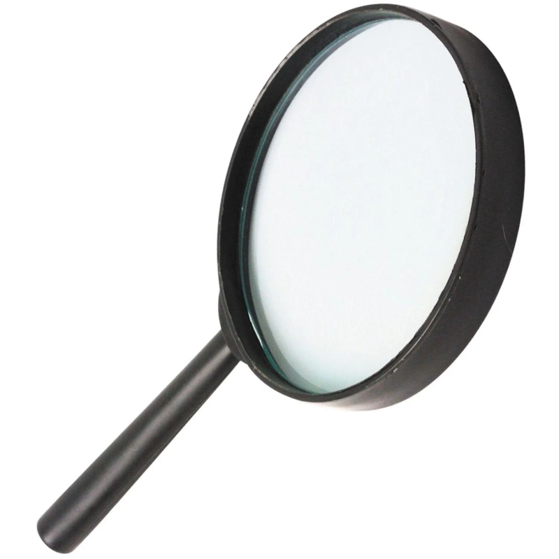 Лупа Attache, увеличение х5, диаметр 90 мм, цв.черный, карт/кор.