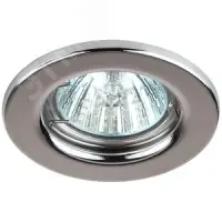 Светильник штампованный MR16,12V/220V, 50W хром ST1 CH