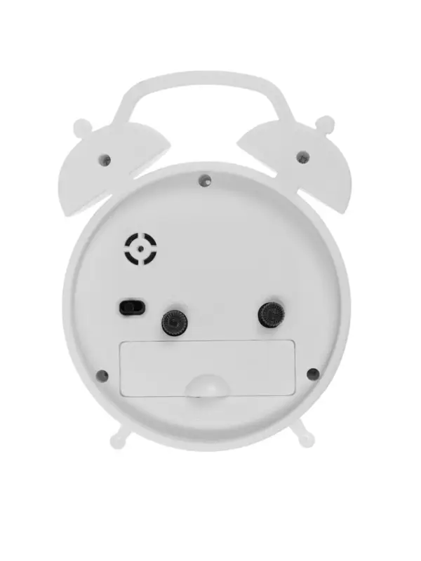 Часы - будильник настольные &laquo;Соломон&raquo;, дискретный ход, 9.8&times;12 см, АА, белые