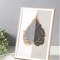 Фоторамка пластик формат А4 "Современная классика" беж и белый 26х20,8х1,5 см