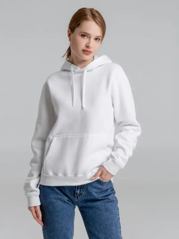 Толстовка с капюшоном Slam 320, белая, размер XS