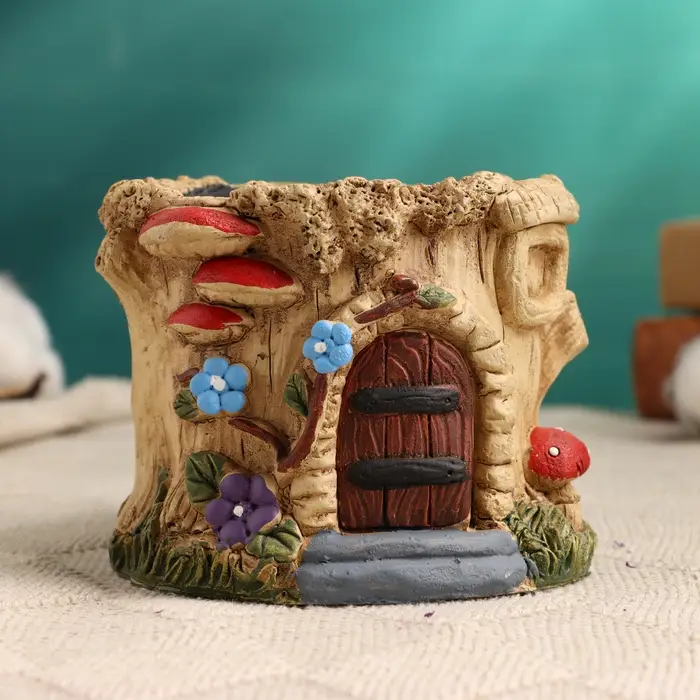 Кашпо  Кашпо "Домик феи" 10х9х9см