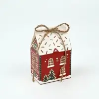 Коробка-домик, подарочная, самосборная, набор 10 шт. &laquo;Деревушка&raquo;,7&times;6.2&times;5 см