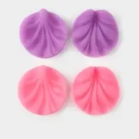 Молд кондитерский &laquo;Лист герани&raquo;, силикон, 2 предмета, 7.5&times;7 см, МИКС