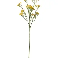 Цветы искусственные &laquo;Ветка гипсофилы&raquo;, 1&times;53 см, жёлтые