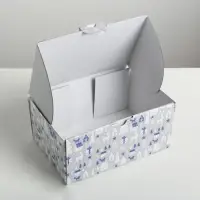 Коробка подарочная новогодняя складная &laquo;Новогодняя&raquo;, 22&times;15&times;10 см