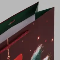 Пакет подарочный &laquo;Алые украшения&raquo;, 33&times;10&times;42.5 см