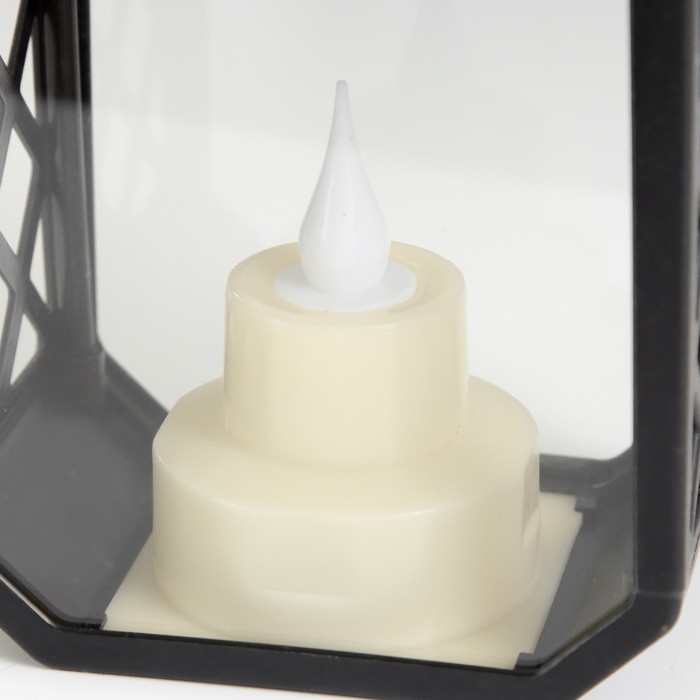 Ночник "Фонарь малый" LED от батареек 3хLR44 черный 9,5х6,5х15,5 см