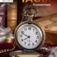 Карманные кварцевые часы &laquo;Паровоз&raquo;, на цепочке 80 см