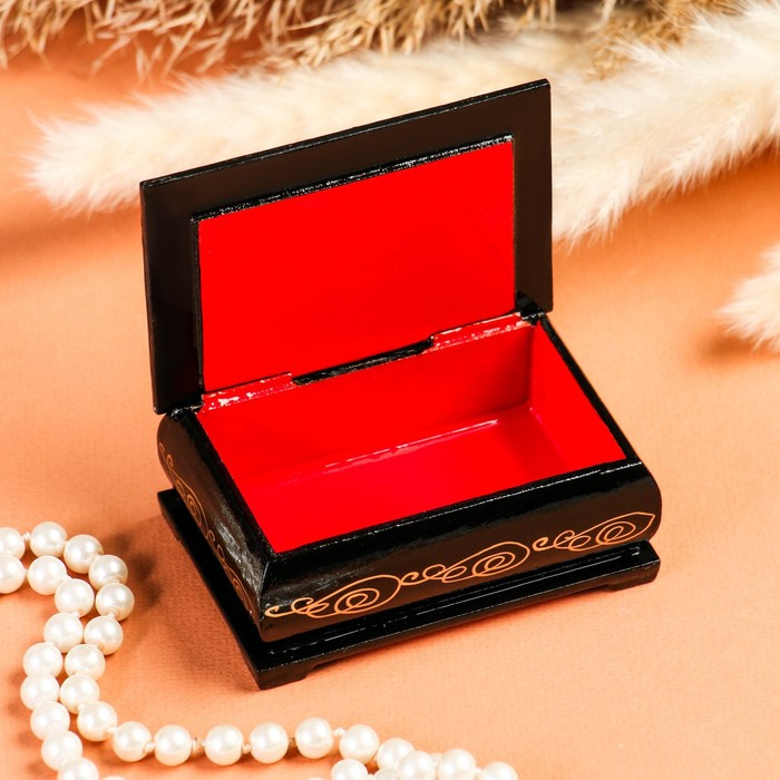 Шкатулка «Маки в вазе», 6×9 см, лаковая миниатюра Шкатулка «Маки в вазе», 6×9 см, лаковая миниатюра