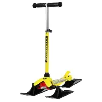 Самокат-снегокат 2 в 1 GRAFFITI &laquo;Вперёд&raquo;, жёлтый