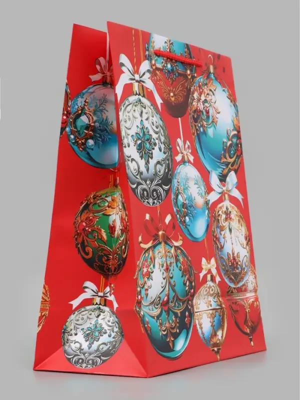 Пакет подарочный &laquo;Новогодняя феерия&raquo;, 26&times;12&times;32 см