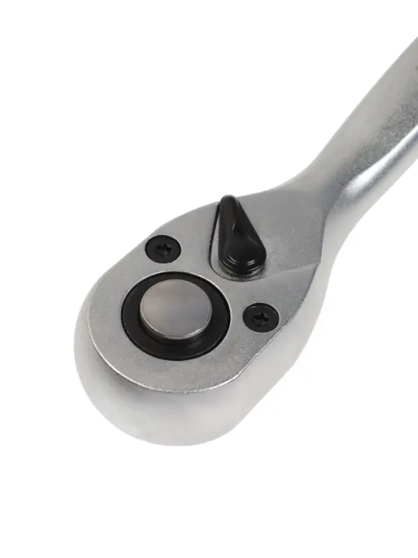 Вороток с трещоткой ТУНДРА, CrV, квадрат 1/2", 2К рукоятка, 72 зубца, 250 мм