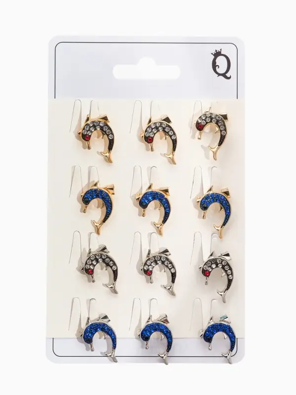 Брошь &laquo;Дельфин&raquo;, мини, МИКС