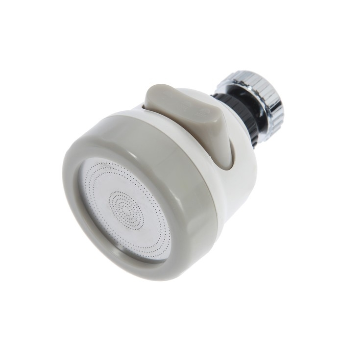 Аэратор ZEIN, с регулировкой потока, сетка из нержавейки, 3 режима, пластик, белый Аэратор ZEIN, с регулировкой потока, сетка из нержавейки, 3 режима, пластик, белый