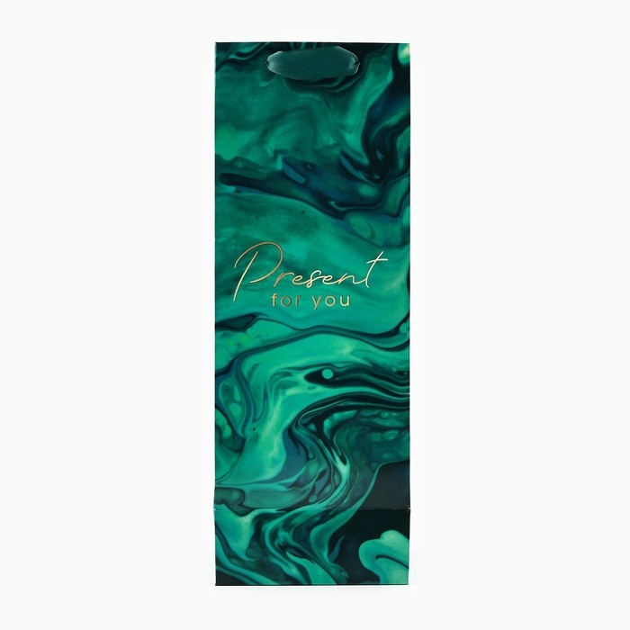 Пакет подарочный ламинированный под бутылку, упаковка, Present for you, 13 x 36 x 10 см Пакет подарочный ламинированный под бутылку, упаковка, Present for you, 13 x 36 x 10 см