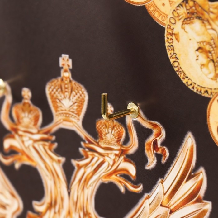 Ключница открытая Ключница открытая "Герб" 5 крючков, 23х32 см