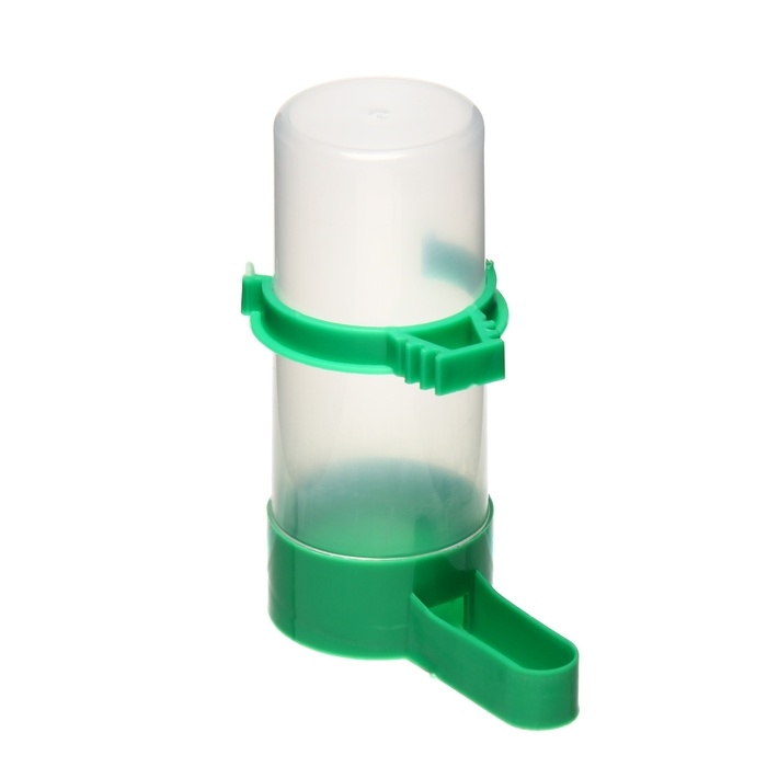 Поилка/кормушка для птиц 4 х 12 см, 140 мл, зелёная Поилка/кормушка для птиц 4 х 12 см, 140 мл, зелёная