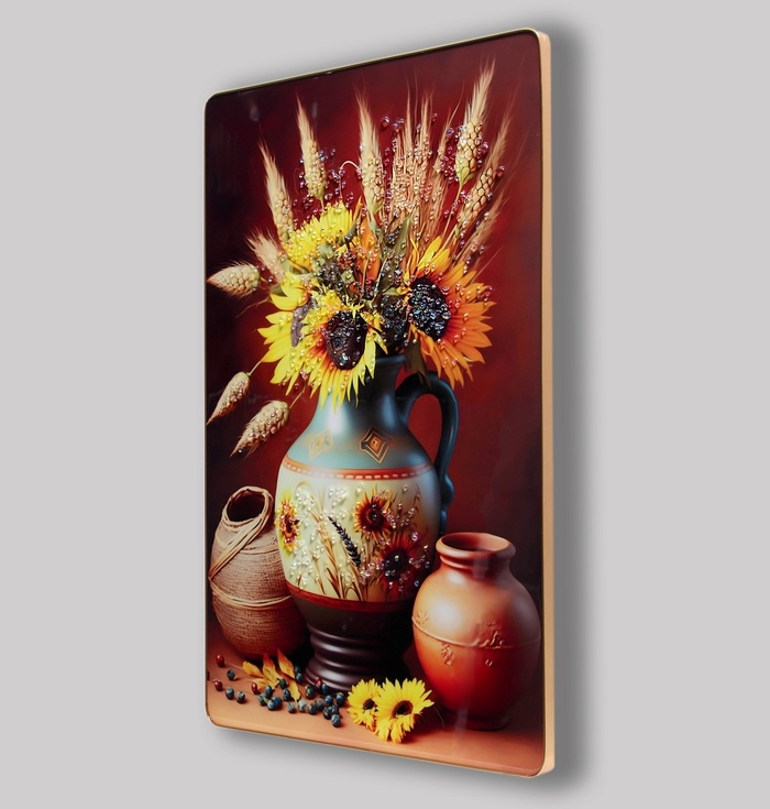 Картина акрил "Натюрморт с подсолнухами" 60х39,5 см