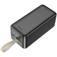 Внешний аккумулятор Hoco J111D, 50000 мАч, 2 USB, 1 Type-C, дисплей, чёрный