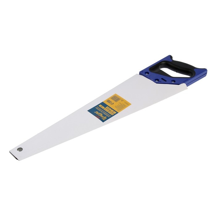 Ножовка по дереву ТУНДРА, 2К рукоятка, 3D заточка, большой зуб 8 мм, 7-8 TPI, 500 мм Ножовка по дереву ТУНДРА, 2К рукоятка, 3D заточка, большой зуб 8 мм, 7-8 TPI, 500 мм