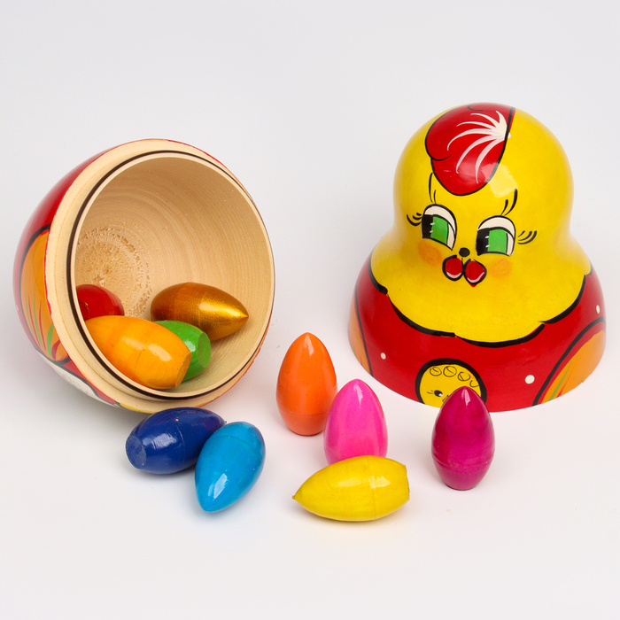 Матрёшка-сказка «Курица-наседка», 11 в 1 Матрёшка-сказка «Курица-наседка», 11 в 1