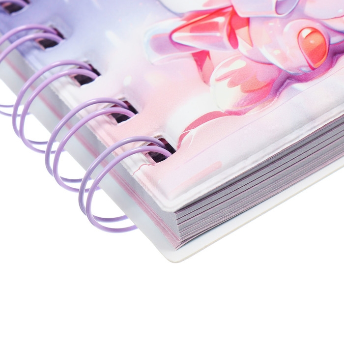 Записная книжка подарочная на гребне 80л,линия, цветной блок,обложка ПВХ 3D Зайка(10х10,5см)   10539 Записная книжка подарочная на гребне 80л,линия, цветной блок,обложка ПВХ 3D Зайка(10х10,5см)   10539