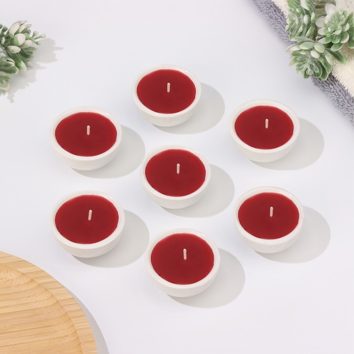 Набор свечей ароматических Набор свечей ароматических "Вишня", 24 шт, 5х2,8 см