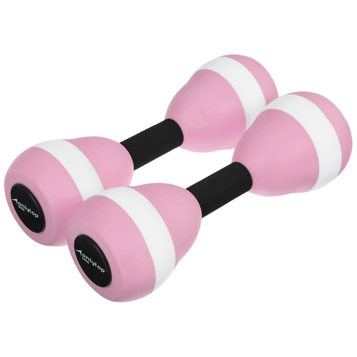 Гантели для аквааэробики ONLYTOP, 2 шт., 27,5х9 см, цвета МИКС Гантели для аквааэробики ONLYTOP, 2 шт., 27,5х9 см, цвета МИКС