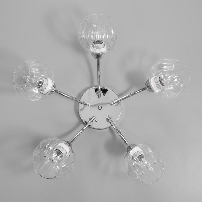 Люстра Люстра "Челси" 5х40Вт Е27 Хром 54х54х20см