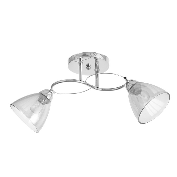 Люстра Люстра "Поли" 2х60Вт Е27 Хром 56х15х24см