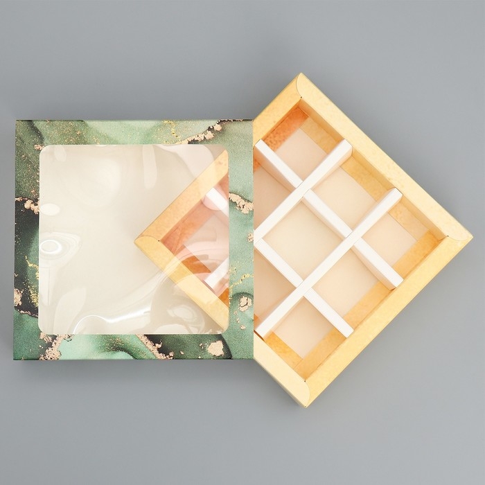 Коробка для конфет, кондитерская упаковка, 9 ячеек, «Любимому учителю» 14.5 х 14.5 х 3.5 см Коробка для конфет, кондитерская упаковка, 9 ячеек, «Любимому учителю» 14.5 х 14.5 х 3.5 см